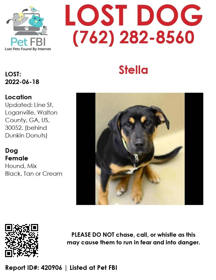 Lost dog in Loganville, GA, 30052