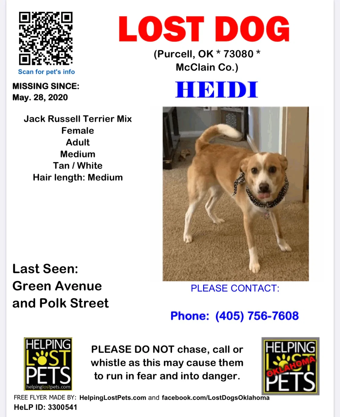 Lost dog in Purcell, OK, 73080