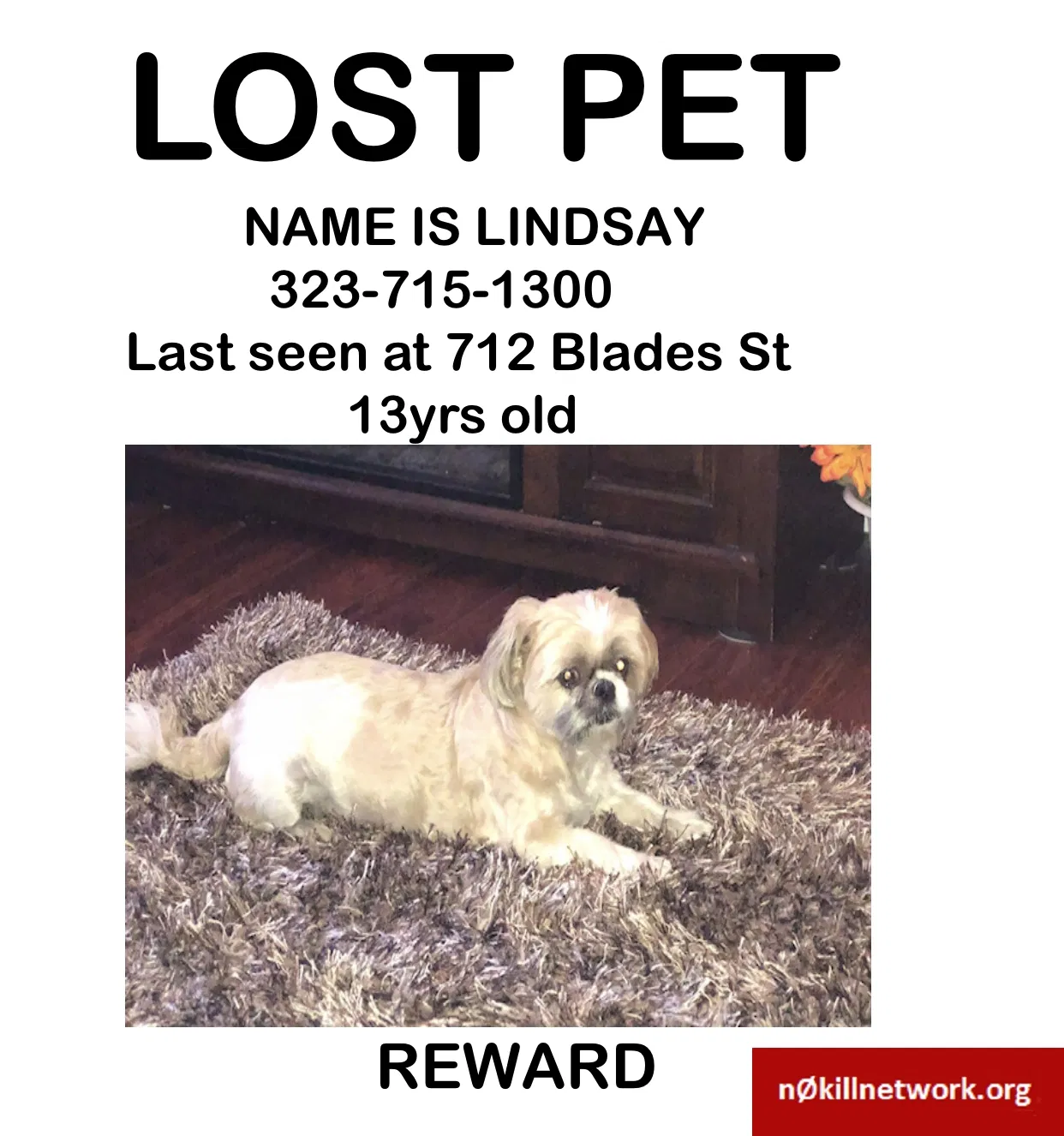 Lost dog in Los Angeles, CA, 90063